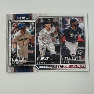 American League Leaders Baseball Card